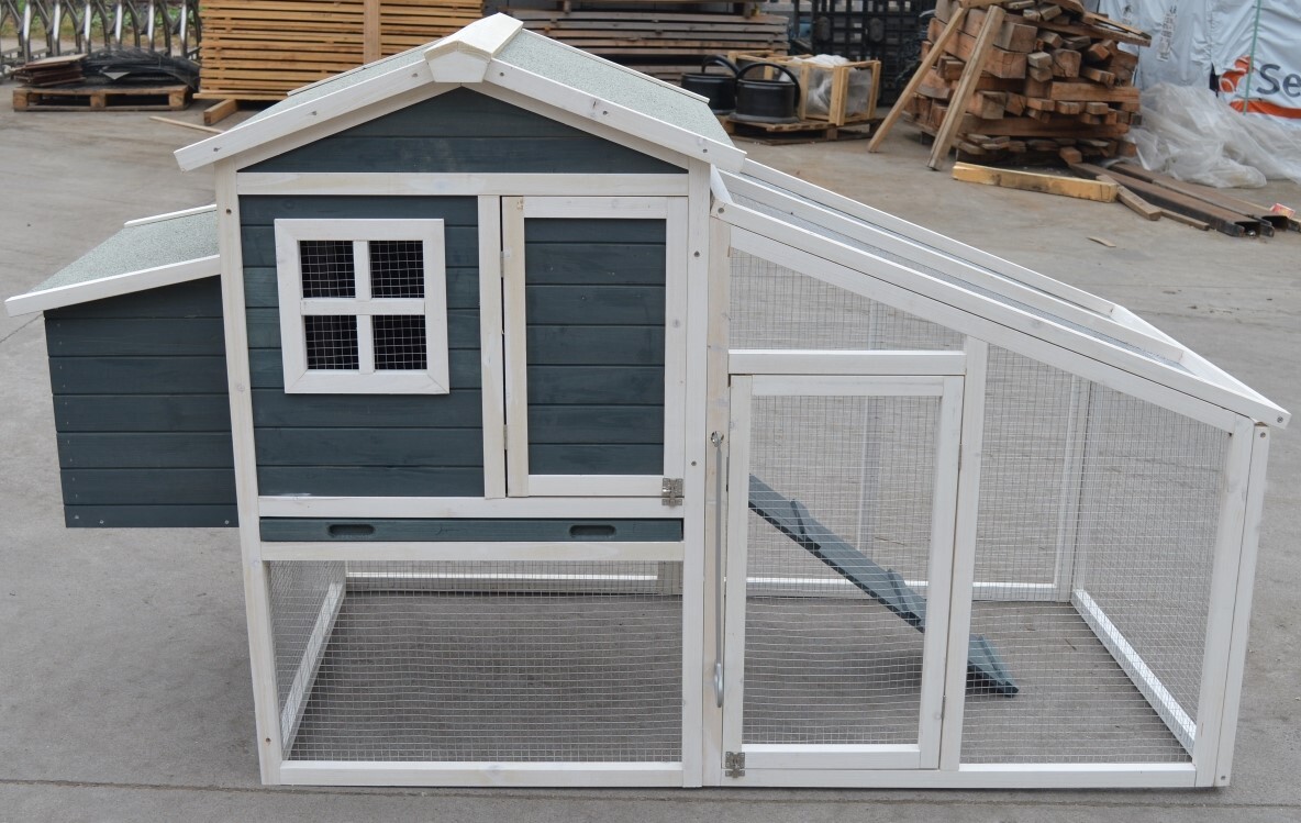 YES4PETS Large Chicken Coop Rabbit Guinea Pig Hutch Ferret House Chook Hen House Run — image 5