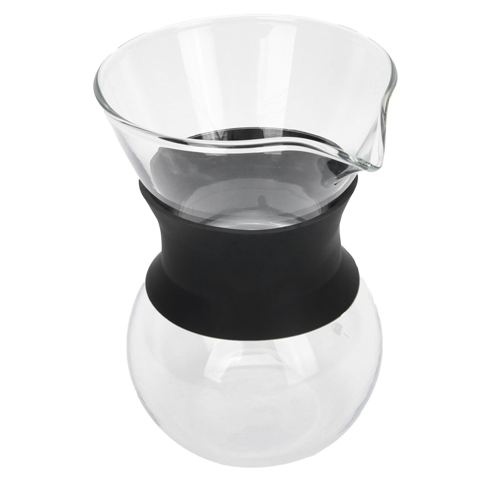 Reusable Glass Coffee Pot with Stainless Steel Filter Manual Drip Coffee Maker Set200ml — image 2