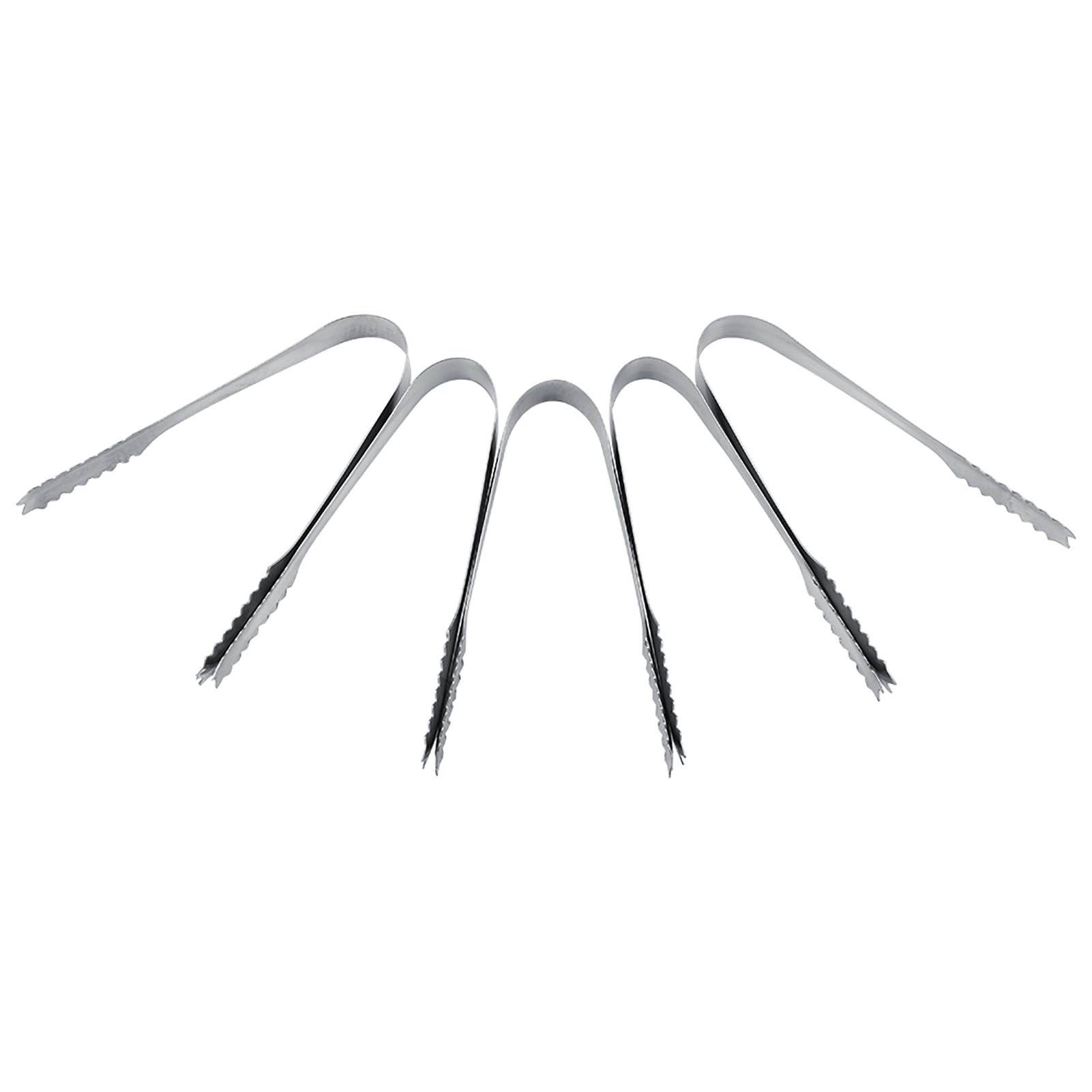 5 x Ice Tongs Wedding Candy Buffet Bar Home Kitchen Stainless Steel Set New (5 x Ice Tongs) — image 2