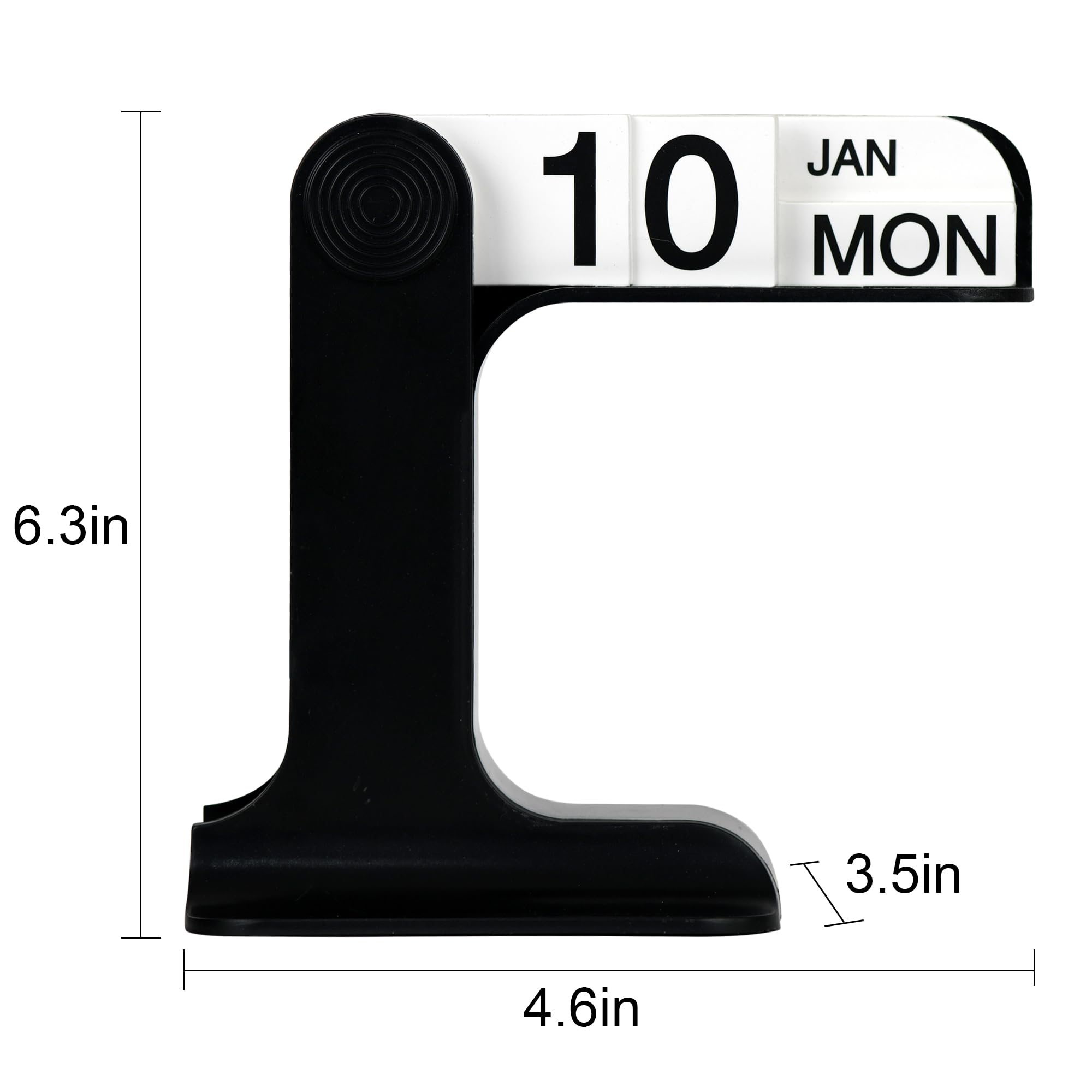 1 Piece Perpetual Desk Calendar with Retro Date Display for Home Offices, Study Desks and Everyday Decorative Organisation, White — image 2
