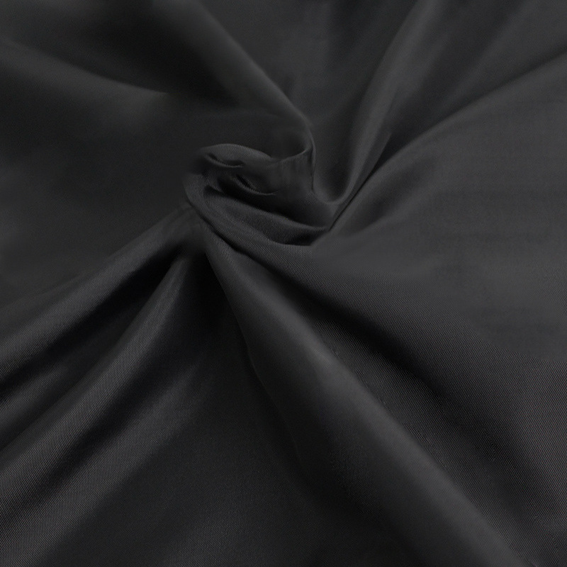 Black Waterproof Mildew Resistant Solid Color Shower Curtain — image 4