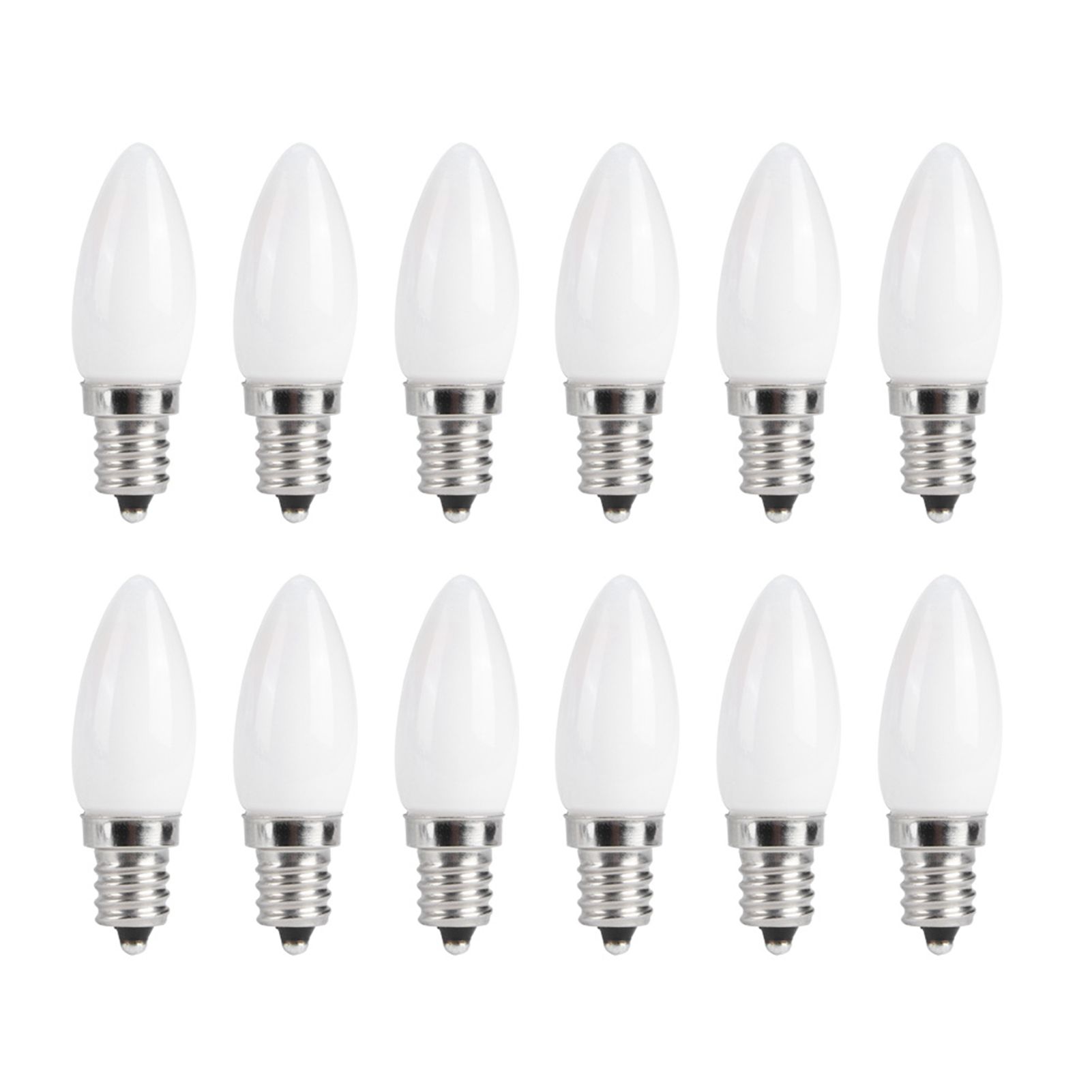 10pcs E12 LED Bulb 1.5W Warm White Lamp for Chandelier Ceiling Light Wall Lamp Home Lighting AC 110V