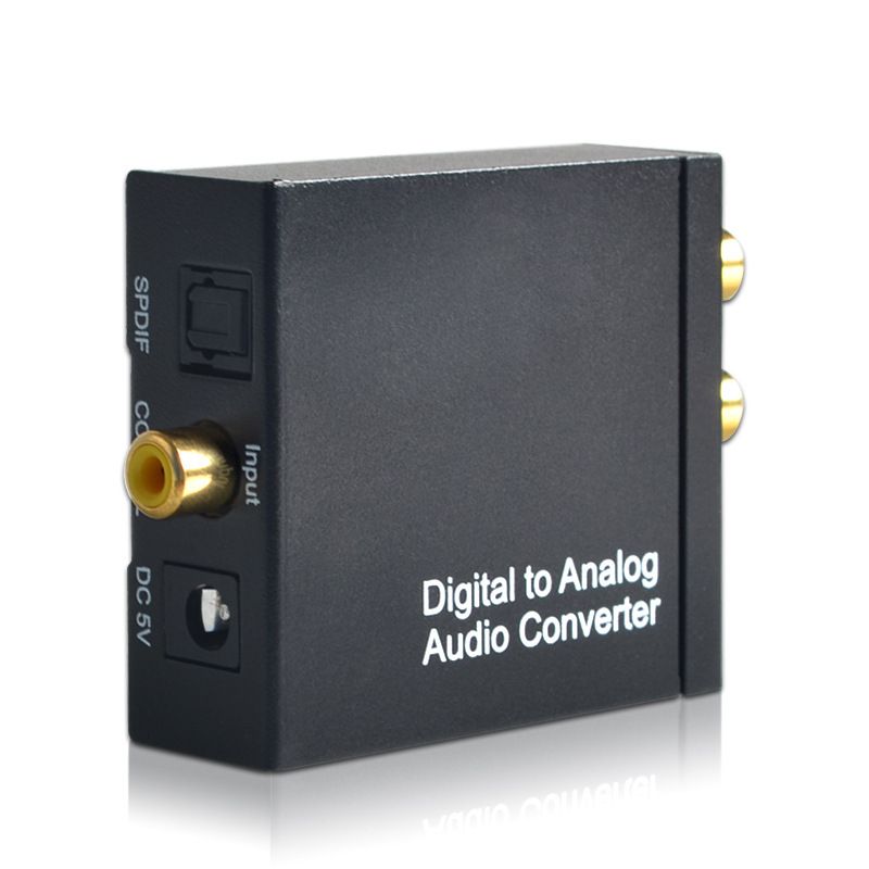 Coaxial Optical Digital Audio to RCA Analog Audio Converter RCA to Optical Converter - Digital to Analog Audio — image 3