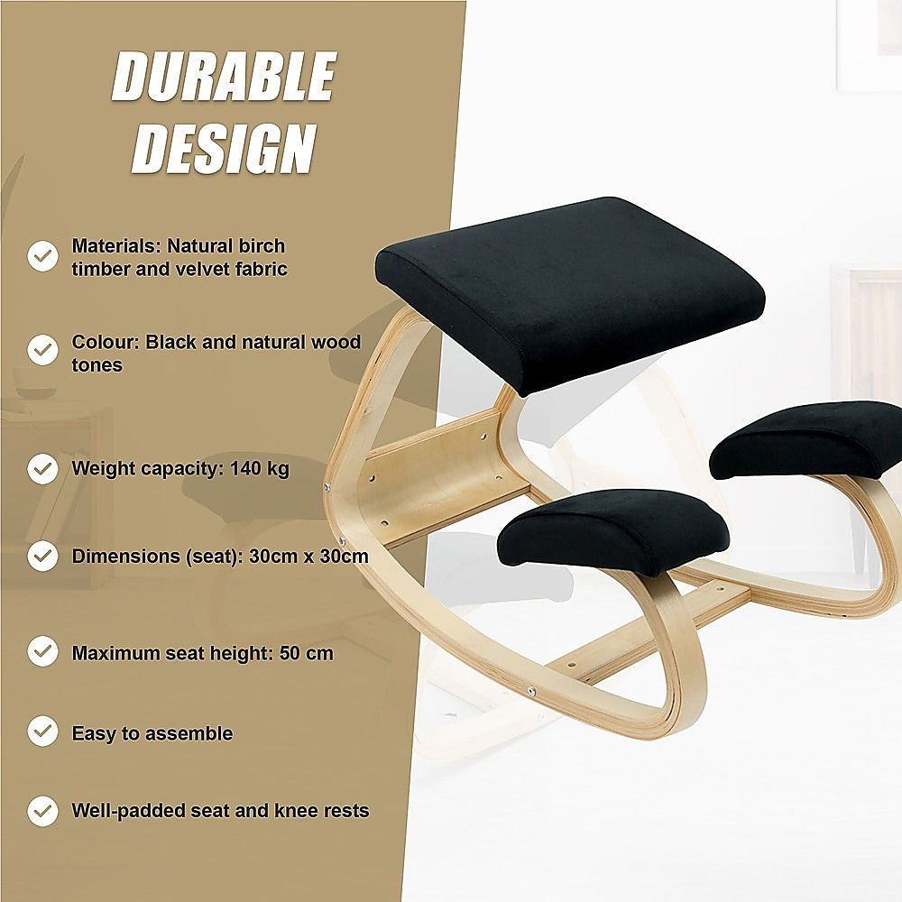 Kneeling Office Chair Ergonomic Rocking Posture Improving Stool โ image 3