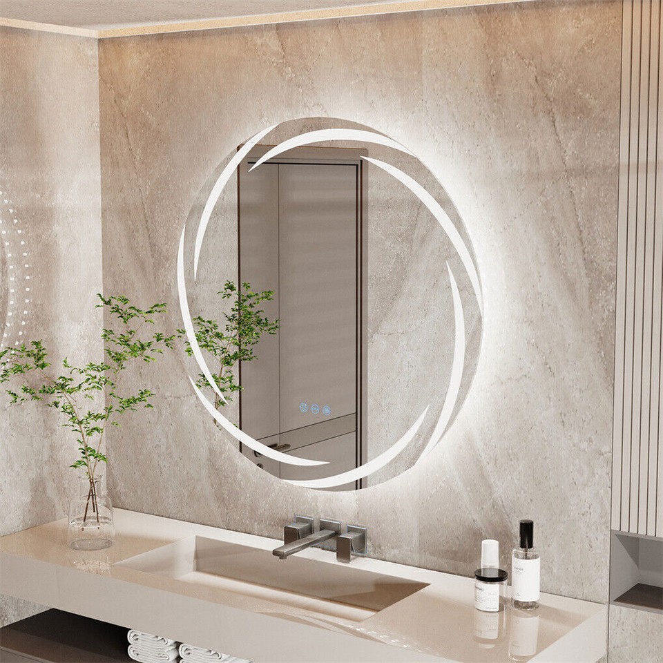 Round LED Anti-Fog Backlit Bathroom Mirror(60 × 60cm) — image 2