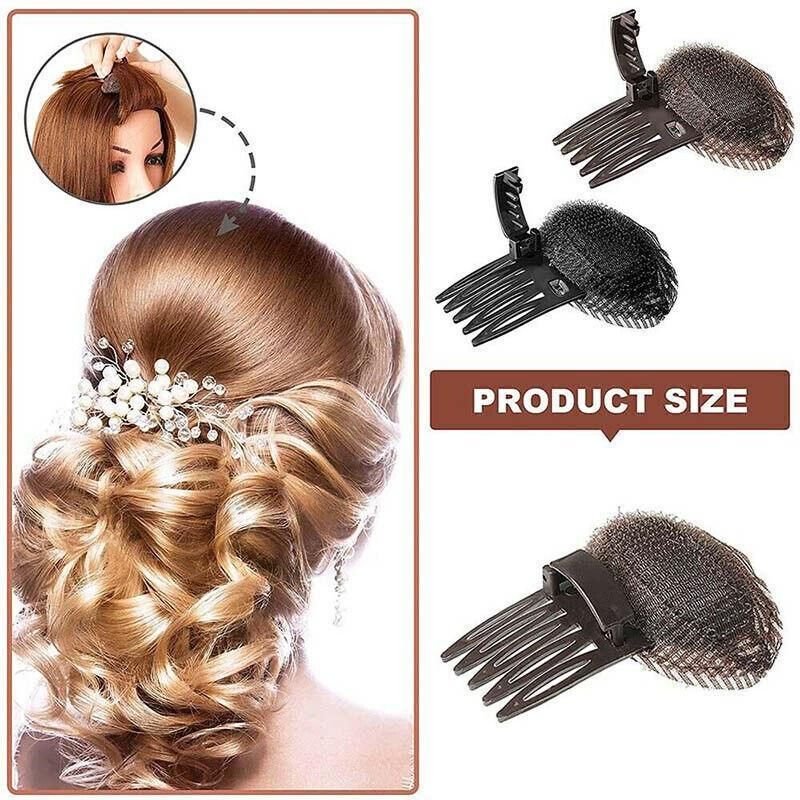 2Pcs Diy Invisible Hair Volume Increase Fluffy Puff Sponge Pad Clip Comb Girls โ image 4