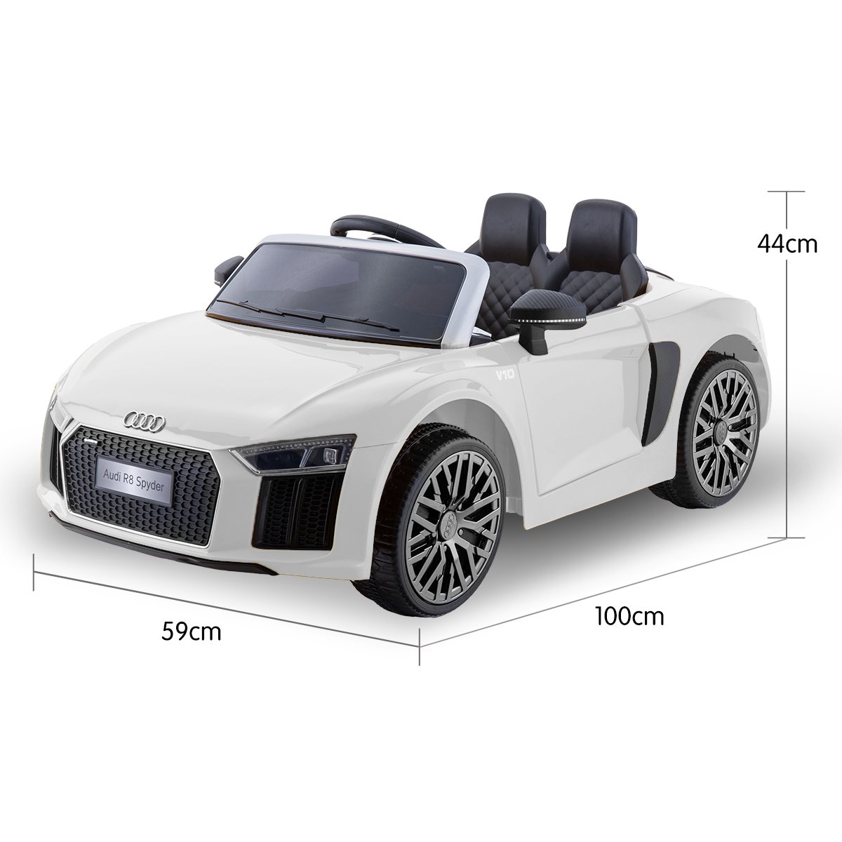 Kahuna R8 Spyder Audi Licensed Kids Electric Ride On Car Remote Control - White โ image 5