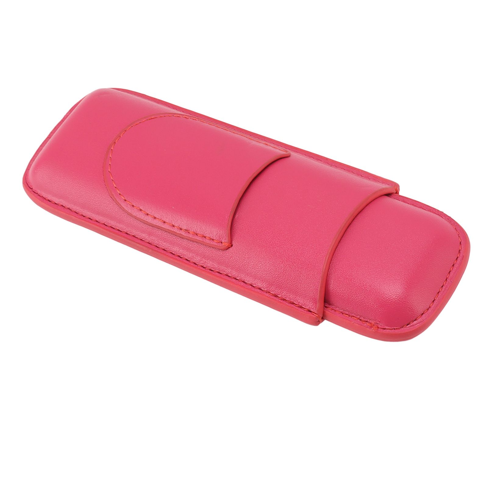 Cigar Case Elegant Vintage Hand Crafted Slim Portable 2 Fingers Cigar Holder for Travel Party Business Pink โ image 4