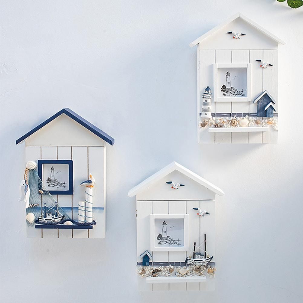 Wood Keys Box Wall Mounted Sundries Holders Practical Convenient Key Holder Storage Box Cabinet โ image 4