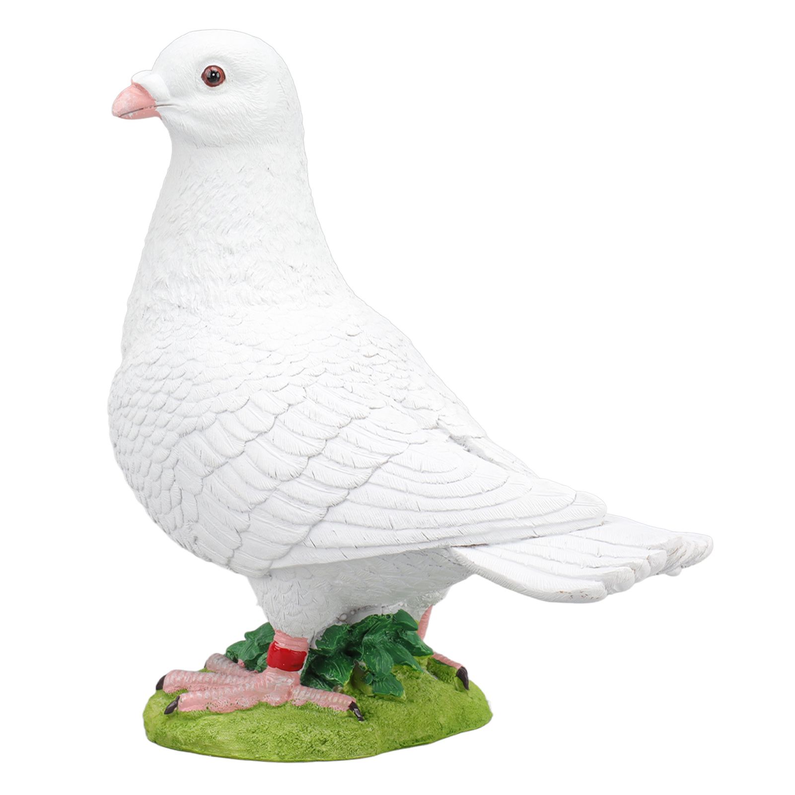 Artificial White Doves Ornament High Simulation Resin White Feather Birds Ornaments for Garden Home Decoration Head Towards The Left White Dove โ image 6