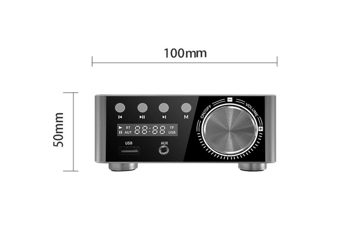 HIFI BT5.0 Digital Amplifier Stereo Audio Amp 2x80W Sound Power Audio Receiver Stereo AMP USB AUX for Phone Tablet Laptop โ image 4
