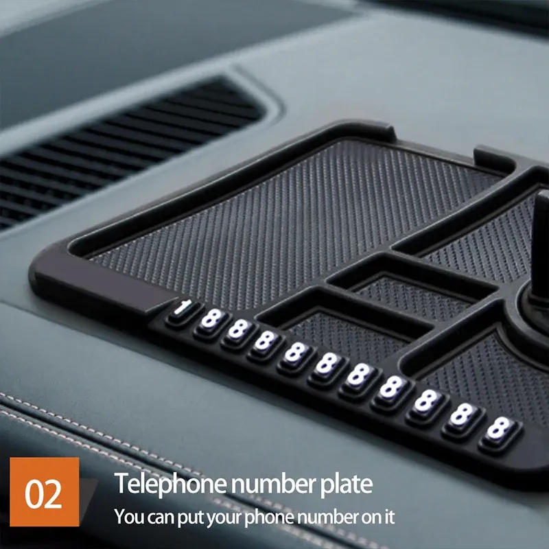 Car Mobile Phone Holder Dashboard Mount Mat Non Slip Grip Stand Anti-Slip Pad - Black โ image 6