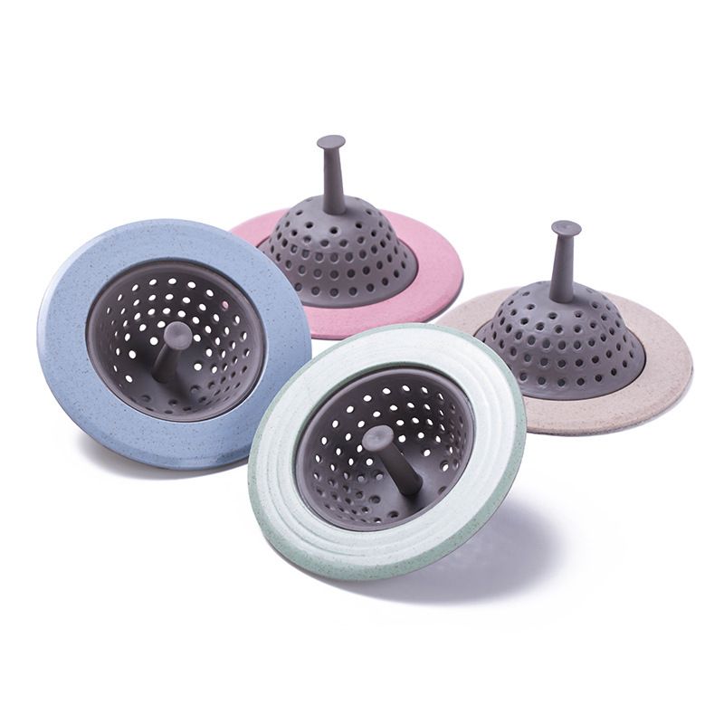 4 PCS/Set Silicone Sink strainers Good Grips Four Colors Suitable for Stainless Steel Edge 4.5 inch diameters Kitchen Sink Drain