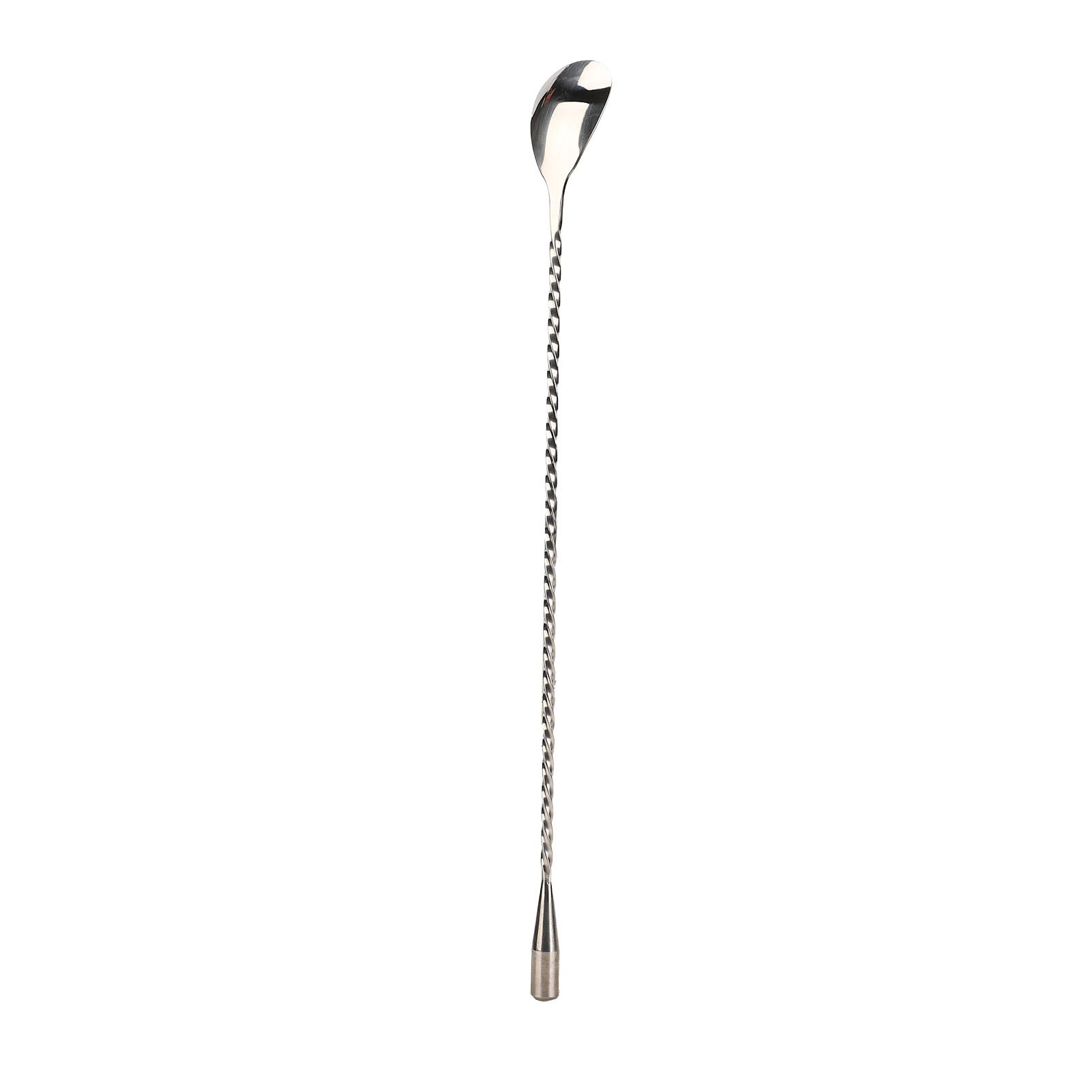 Cocktail Drink Swizzle Stick Fine Thread Stainless Steel Drink Stirrers with Long Handle for Home Bar Restaurant โ image 2