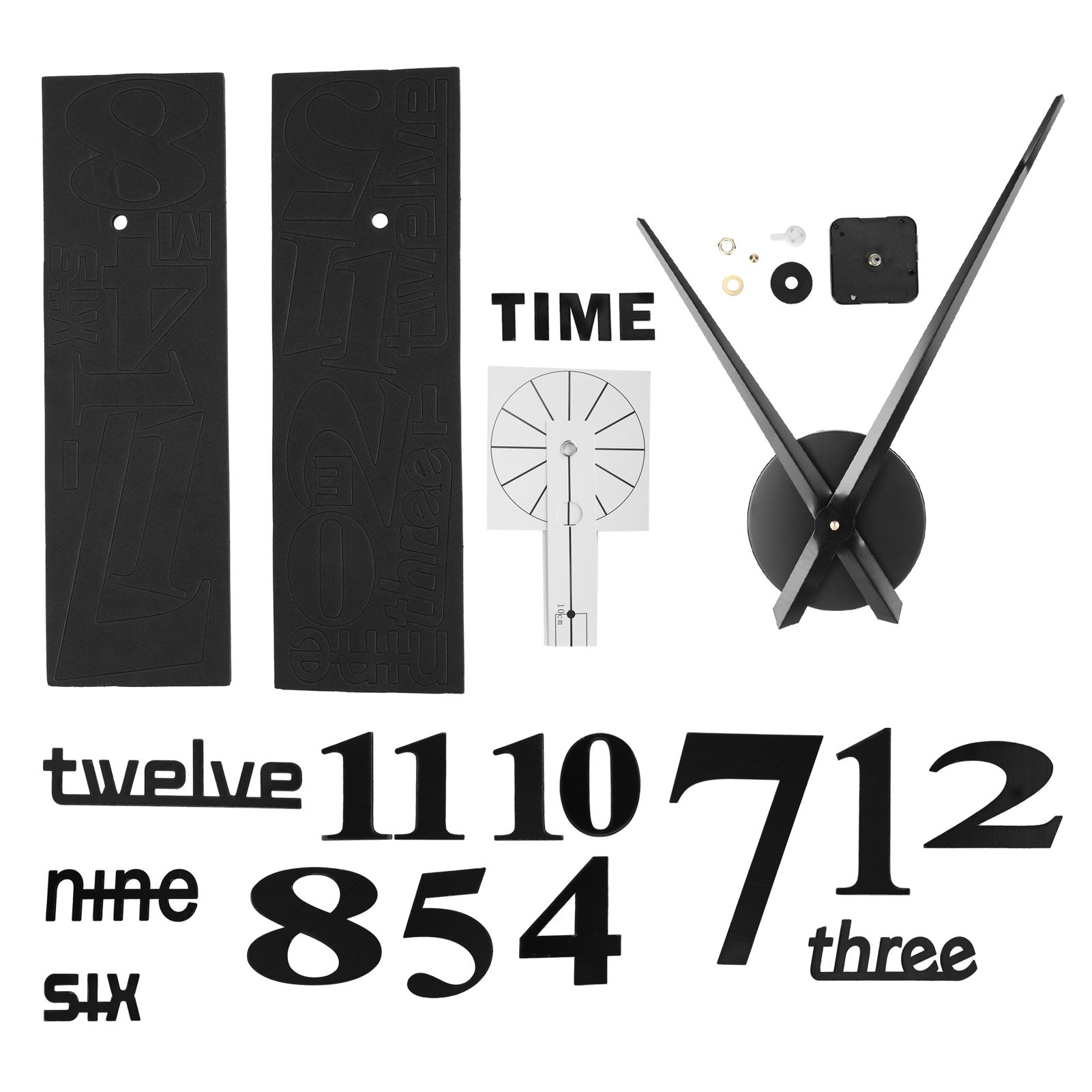 Frameless DIY Wall Clock Modern Mirror Wall Sticker for Home Living Room Bedroom DecorBlack โ image 4
