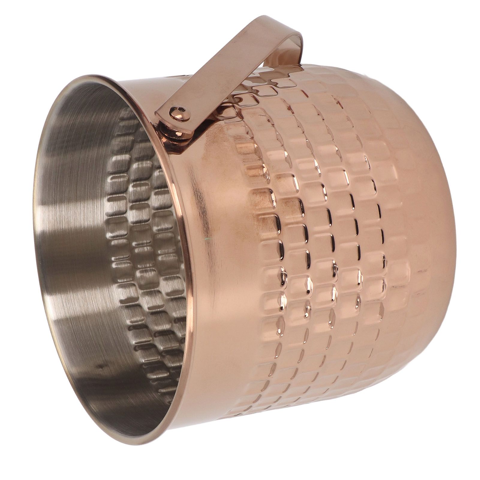 Wine Bucket Double Layer Stainless Steel Insulated Ice Wine Bucket for KTV Bar Dinner Party Rose Gold — image 6