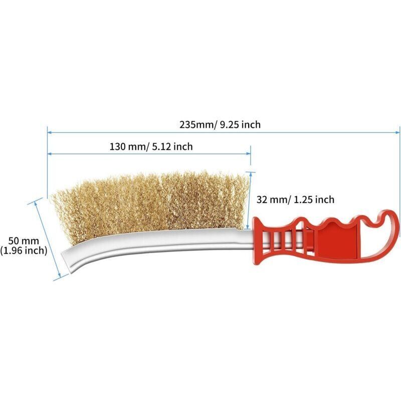 6 Pcs Wire Brushes Stainless Steel Brass Wire Brush for Automotive Welding Slag Cleaning Rust Scrubbing Brush โ image 4