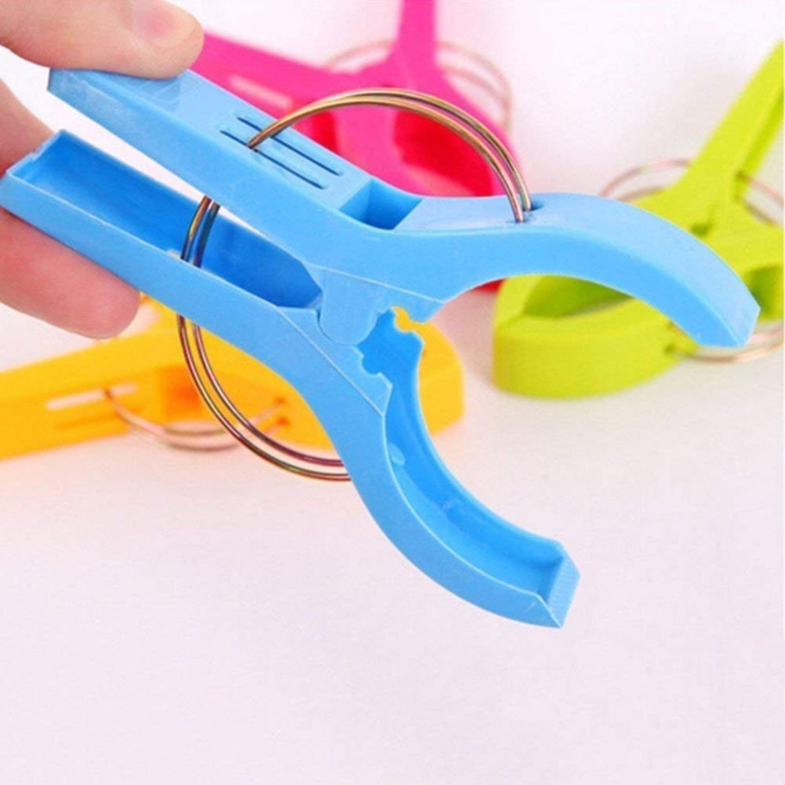 Towel Pegs,Beach Towel Clips for Chairs Cruise Plastic Clothes Pins Beach Chair Towel Clips,Towel Holder Clips,Heavy Duty Clothes, Multicolored — image 5