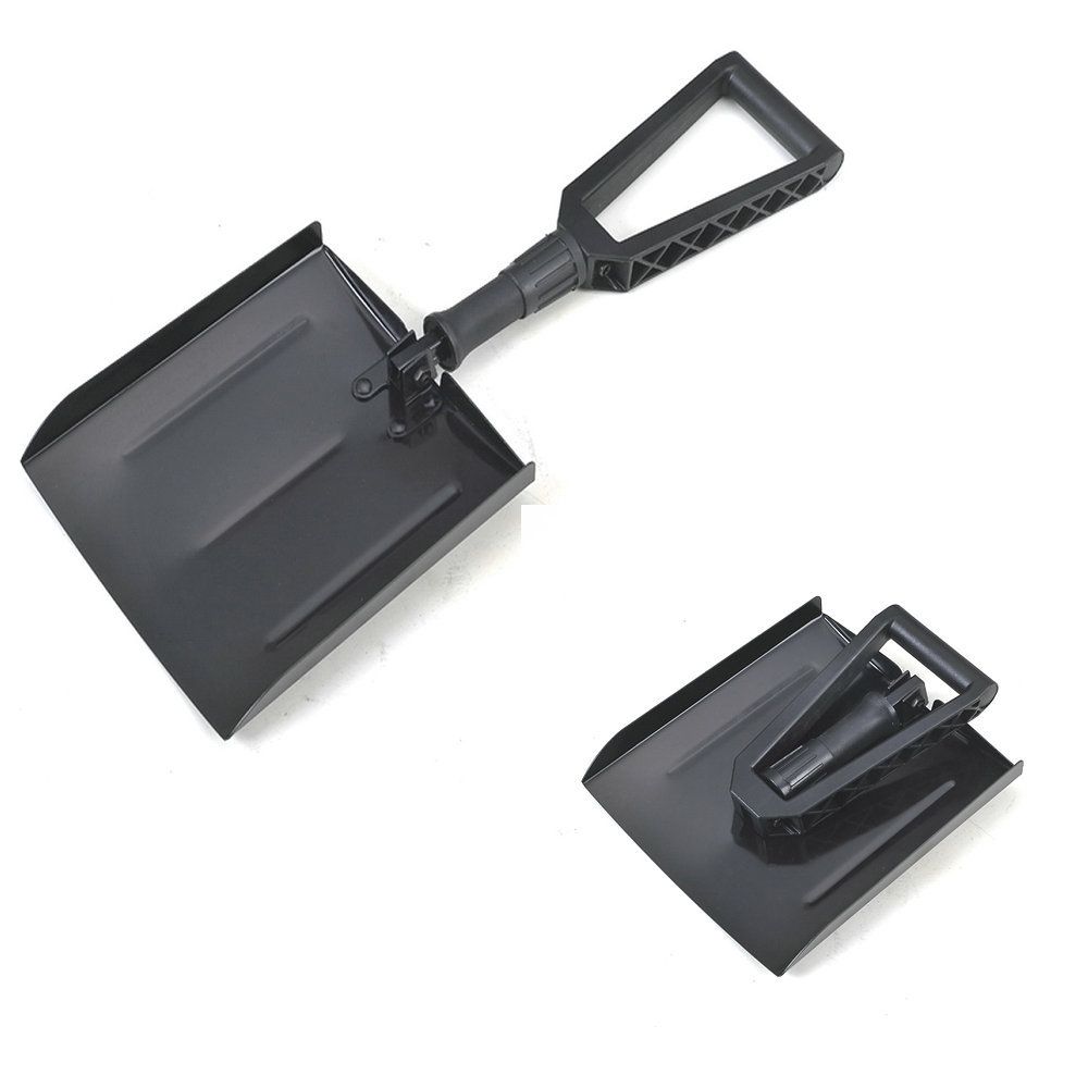Car Folding Emergency Snow Shovel | Compact | Snow Camping, Skiing, Snowmobiling, Avalanche Survival Tool | Lightweight