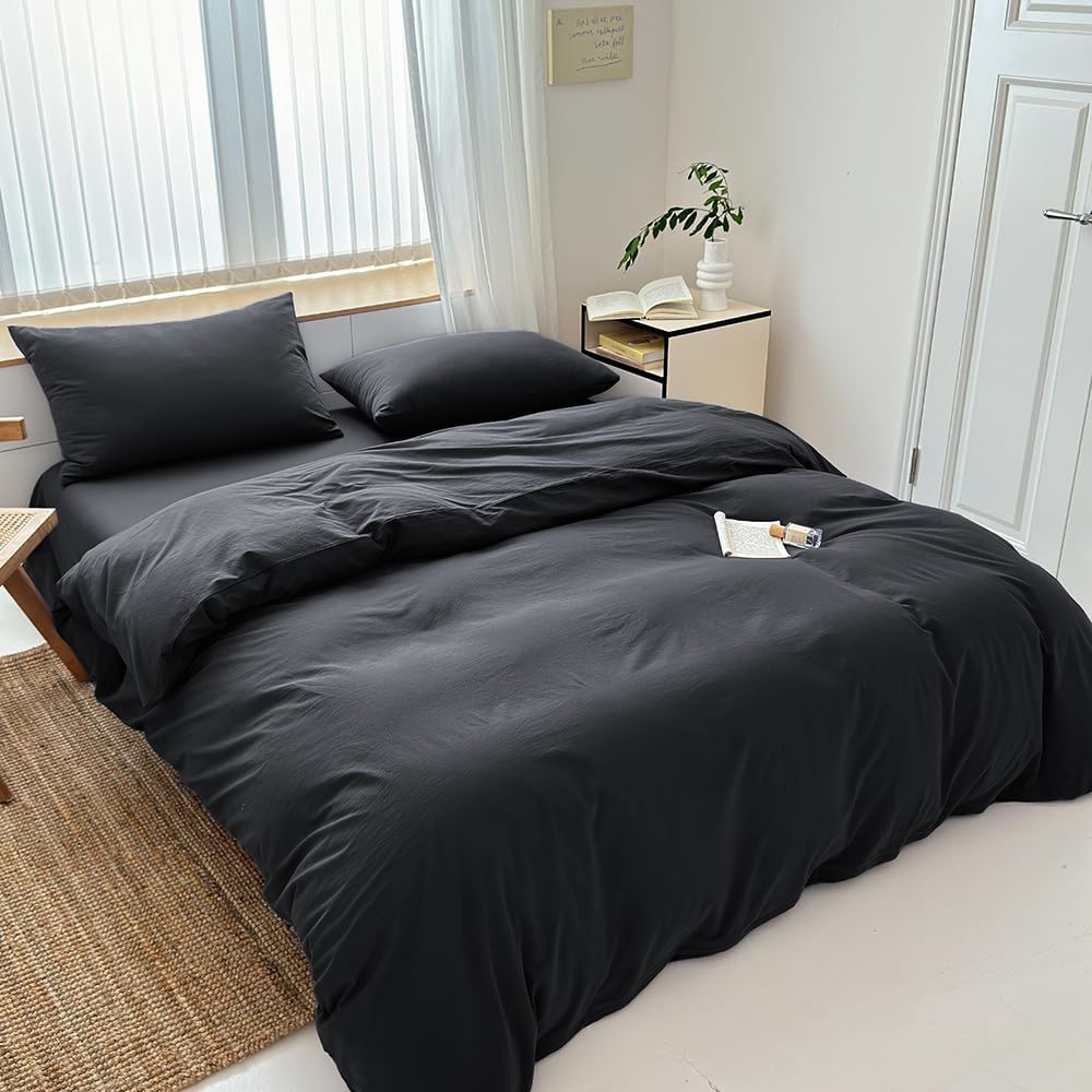 Hotel Soft Microfiber Duvet Cover Set-2000TC Quilt Cover Set & Pillowcases -1 Donna Cover Zipper Closure & 1 x Pillowcases-Breathable Bedding - Wrinkle, Fade — image 2