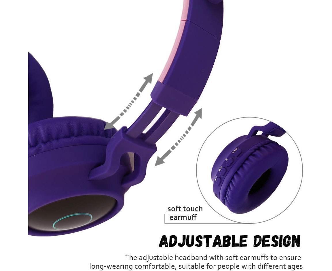 babies Bluetooth Cat Ear Headphones Foldable Stereo Wireless Headphones — image 5