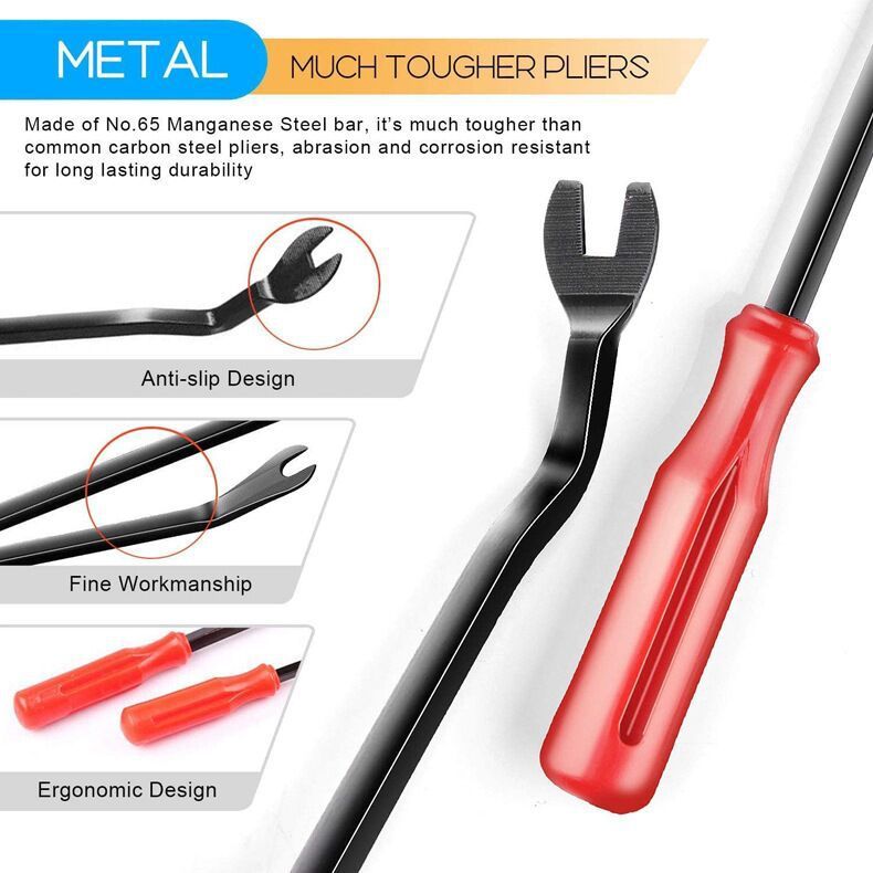 Boxed 710Pcs Heavy Duty Car Retainer Clips Kit with 4Pcs Fastener Removal Tools, 5Pcs Reusable Cable Ties and Metal Pliers โ 16 Most Popular Sizes Push Pin โ image 5