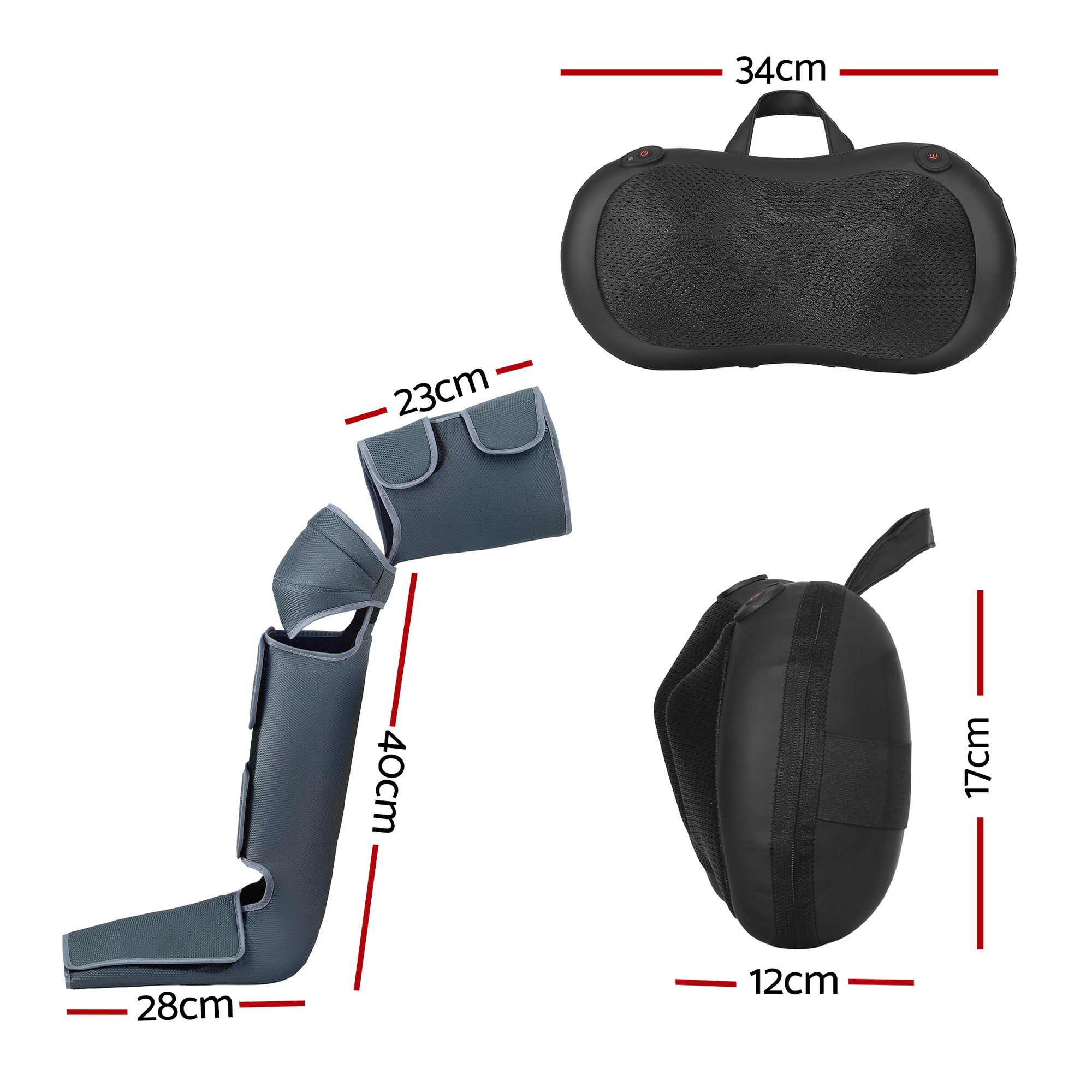 Livemor Leg Foot Massager Air Compression With Back Neck Massager Heat โ image 2