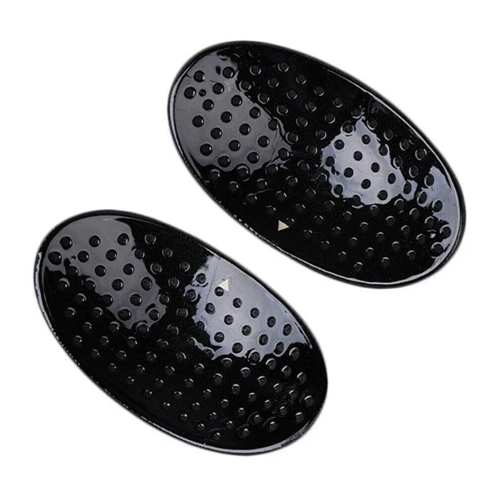 2Pcs Soft Anti-Slip Invisible Shoulder Pads Naturally Increased Silicone /Sponge - Black (Sponge)