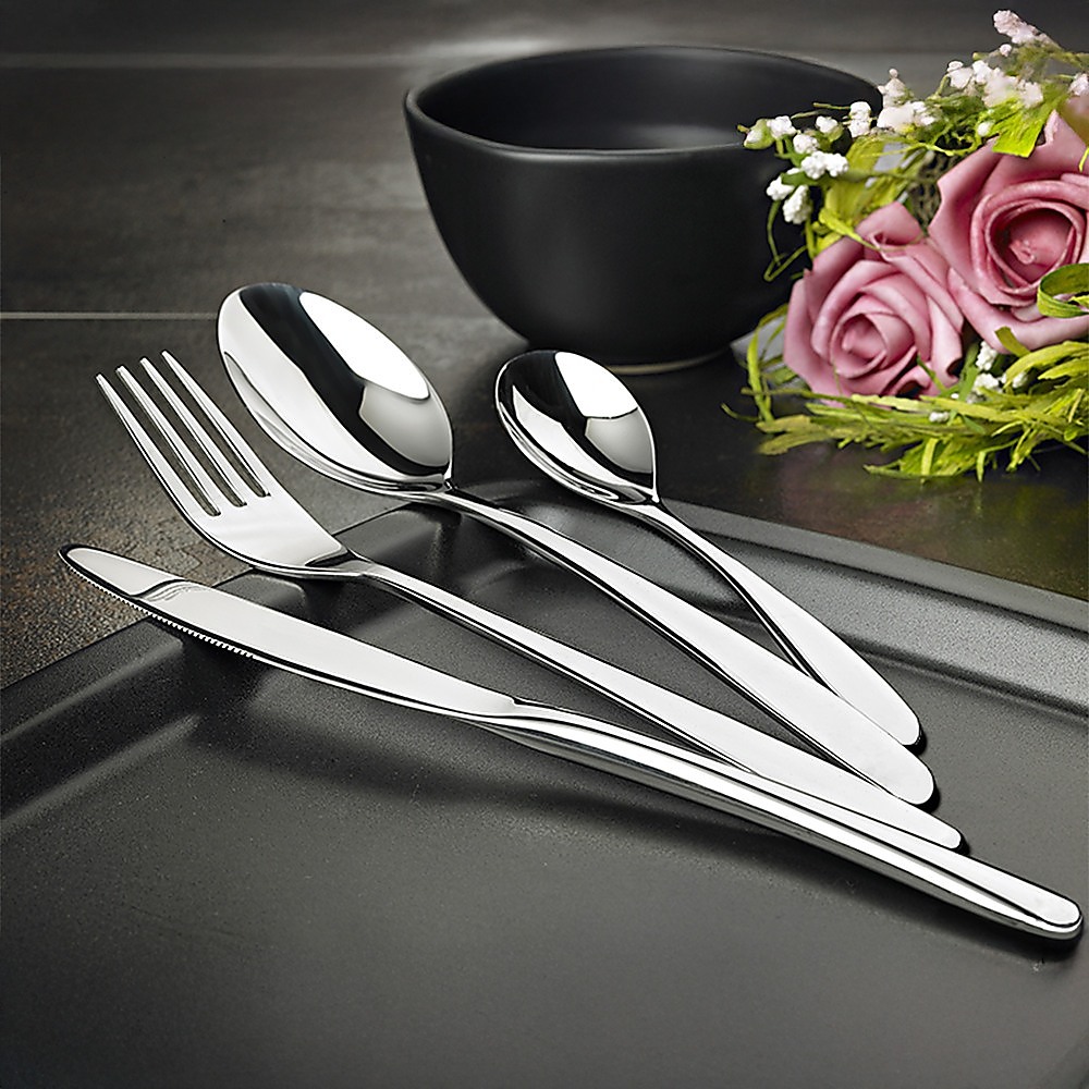 32 Piece Stainless Steel Cutlery Set Knives Fork Spoon Teaspoon — image 2