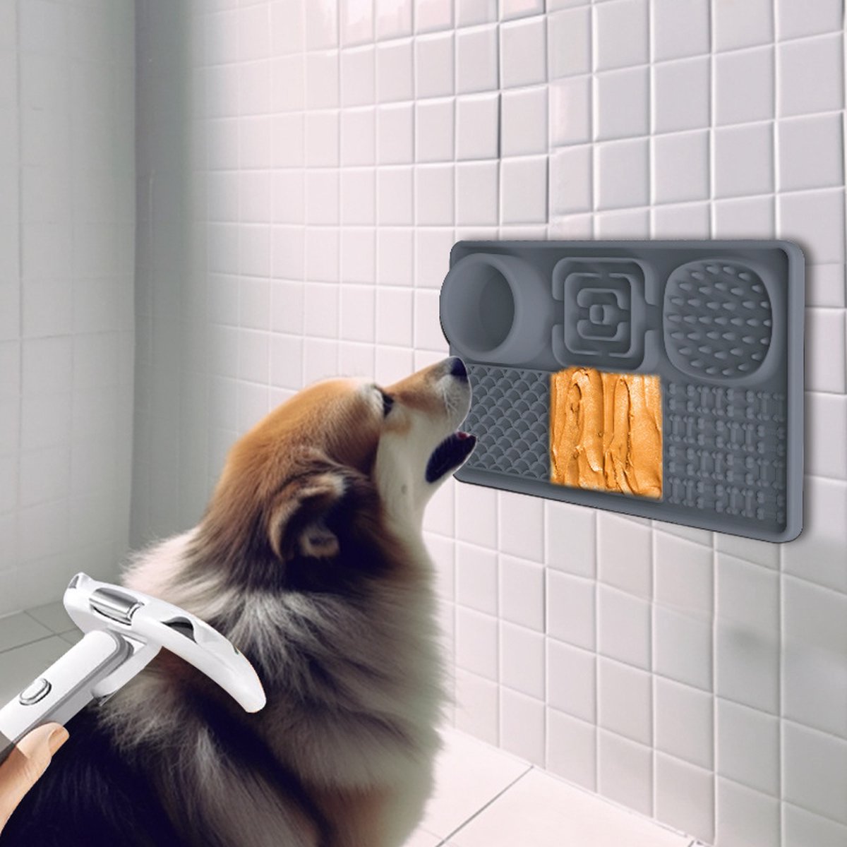 Lick Plate - Lick Mats for Dogs - Dog Snuffle Mat - Lick Mat - Feeding Mat - Slow Feeder - Anti-Gulp - Distraction Pad - For Dog Bathing, Training, Coat Care — image 3