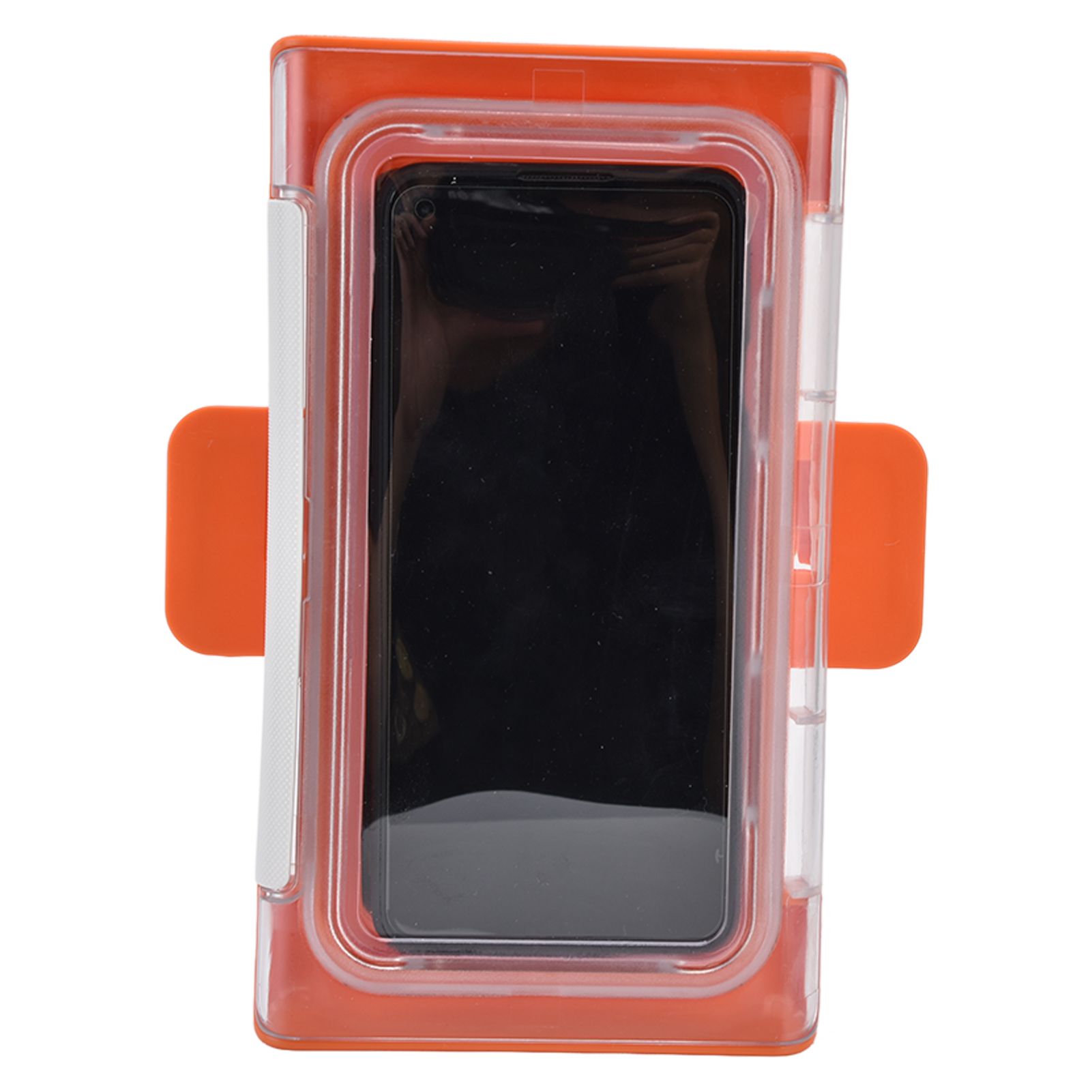 Shower Phone Holder Waterproof Bathroom Phone Box 360 Degree Rotation Wall Mounted Phone CaseOrange โ image 3