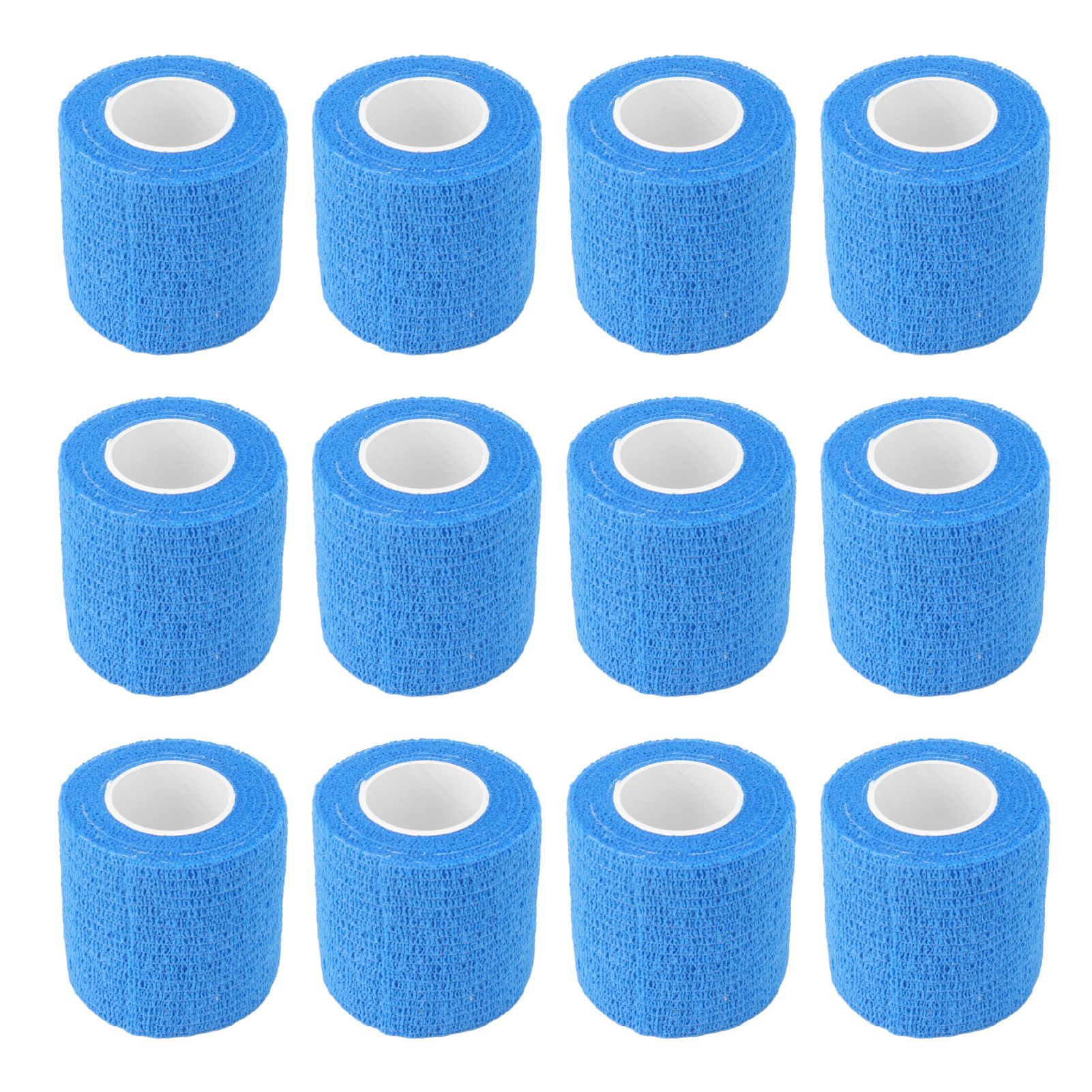 12 Pack 4.5M Animal Elastic Bandage Self Adhesive Cow Hoof Repairing Bandage Non Woven Polyester Waterproof for Livestock Blue โ image 5