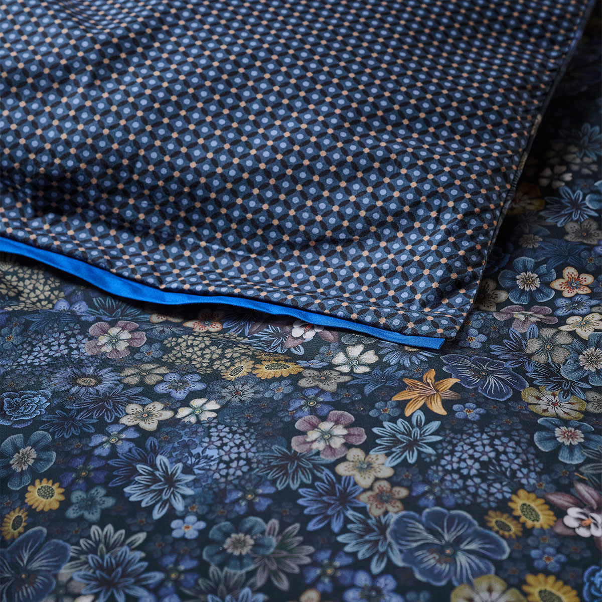 PIP Studio Tutti i Fiori Dark Blue Cotton Quilt Cover Set King — image 5