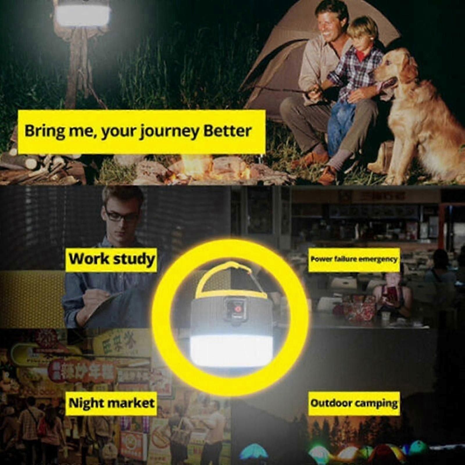 1000w Solar Lantern Usb Rechargeable Outdoor Camping Tent Hiking Led Light Lamp for Outdoor Activities — image 3