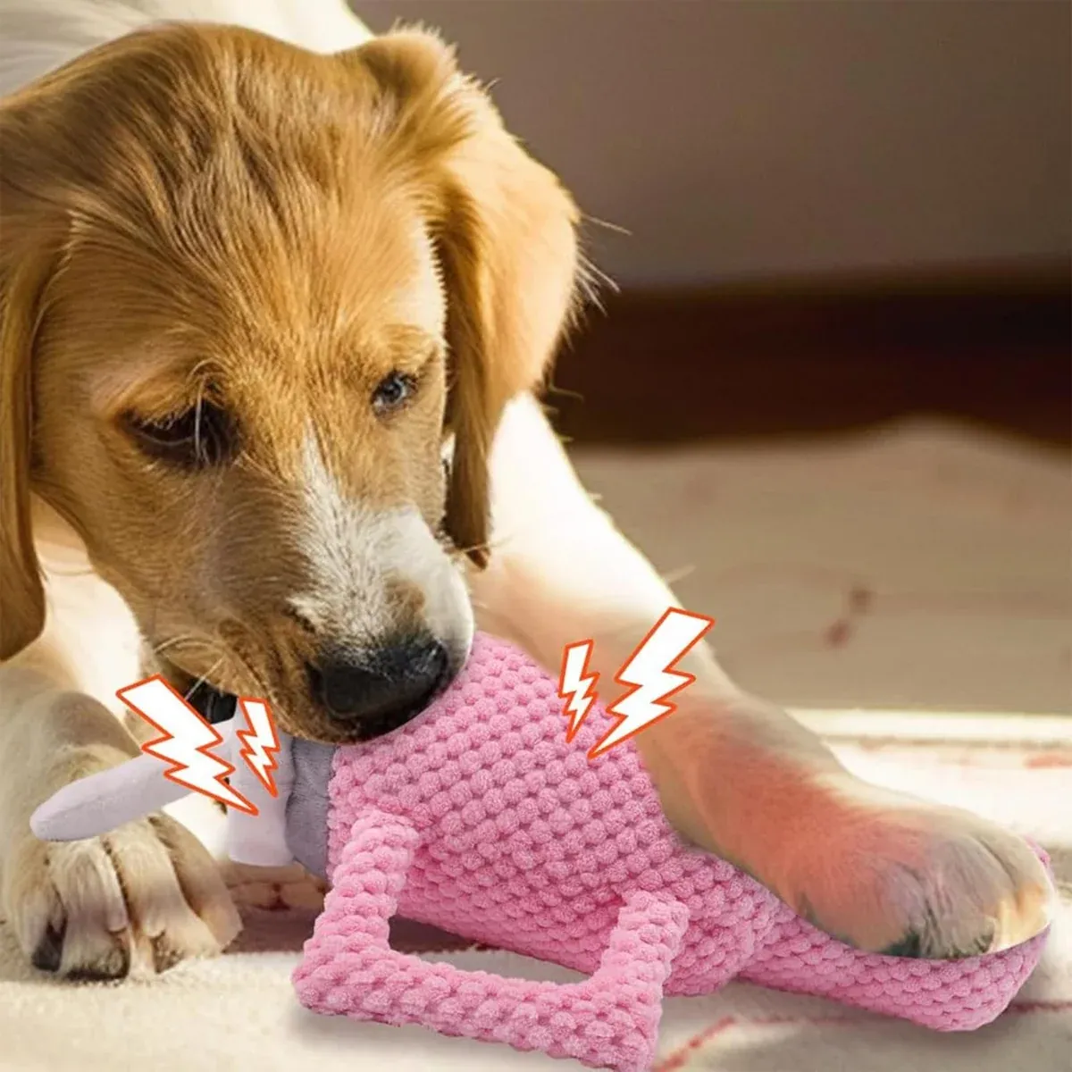 Dog Squeaky Toy Stuffed Water Cup Toy Plush Cup Chew and Supplies Training Pet — image 4