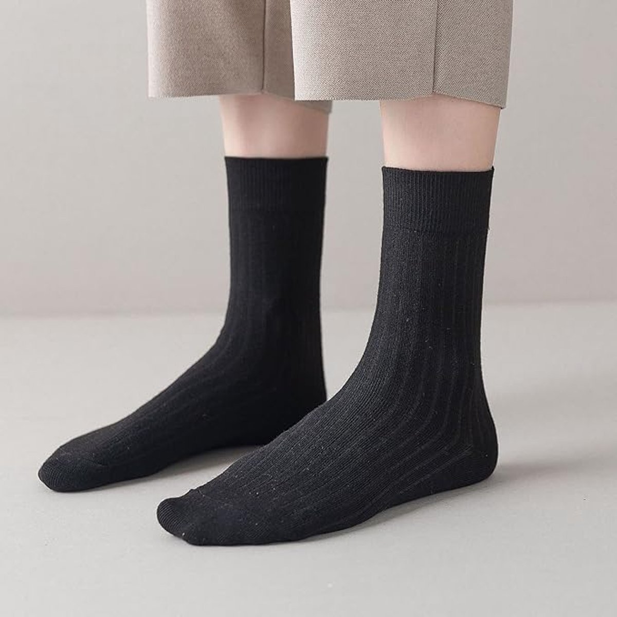 Socks - 10 Pairs Women's Socks - Women's Socks Value Bundle Size 36/40 - socks - stockings - Women's Socks Solid Color - Long socks - autumn Socks - soft — image 4