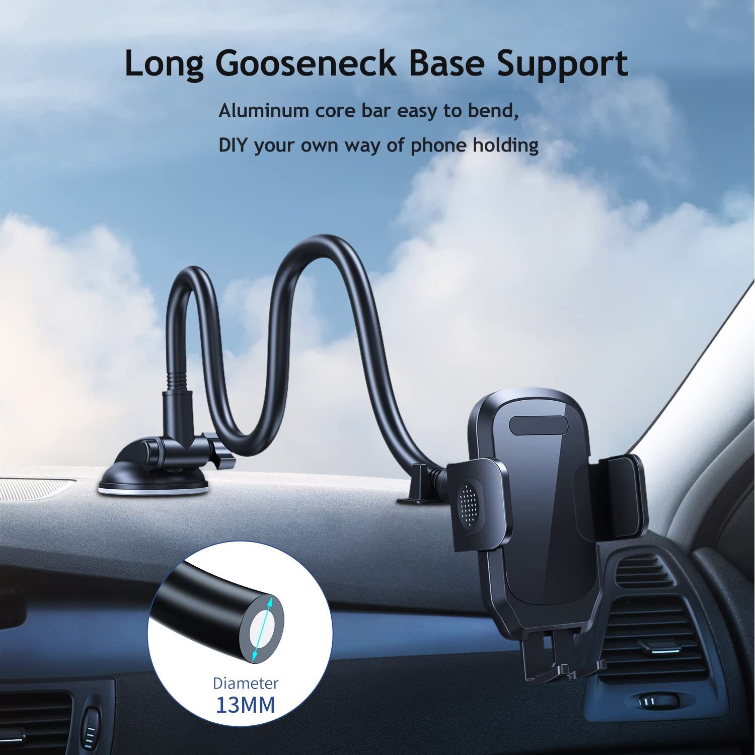 gooseneck long arm holder — image 2