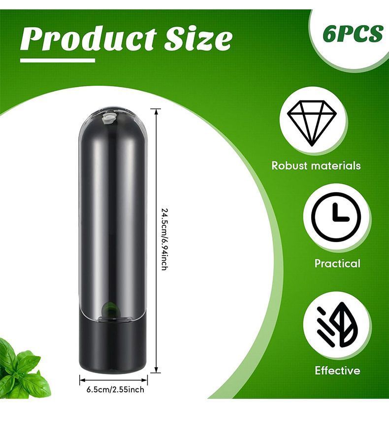 4Pcs Herb & Vegetable Fresh Storage Containers-Black โ image 2