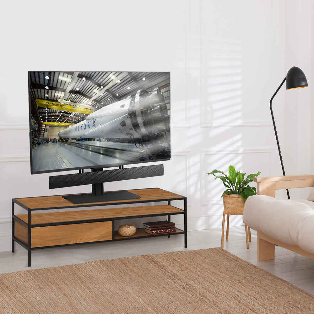 Kanto TTS100 Height Adjustable and Swivelling Tabletop TV Stand for 37" - 75" TVs — image 3
