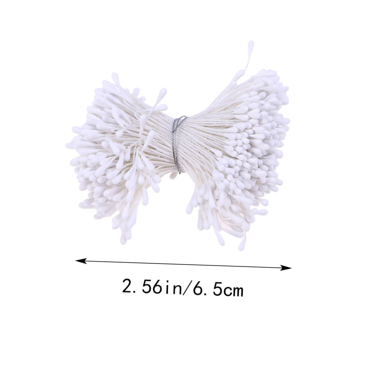 Flower Stamens 1 Bundles of 280-300 Stems Pearl Stamens for Scrapbooking Pistil Cake Decoration Craft DIY, 2.17-Inch, White — image 5