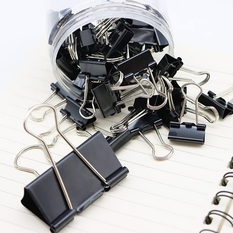120Pcs Binder Clips Assorted Size, Office Clips with Clear Storage Container, Bulldog Clips, Paper Clips, Office Supplies โ image 5