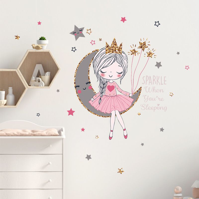 Colorful, cute and lovely children's wall stickers, detachable wall stickers, DIY decoration for children's and girls' bedrooms — image 4
