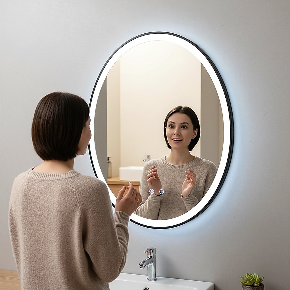 Oval Mirror LED Anti-Fog Illuminated Bathroom Living Room โ image 5