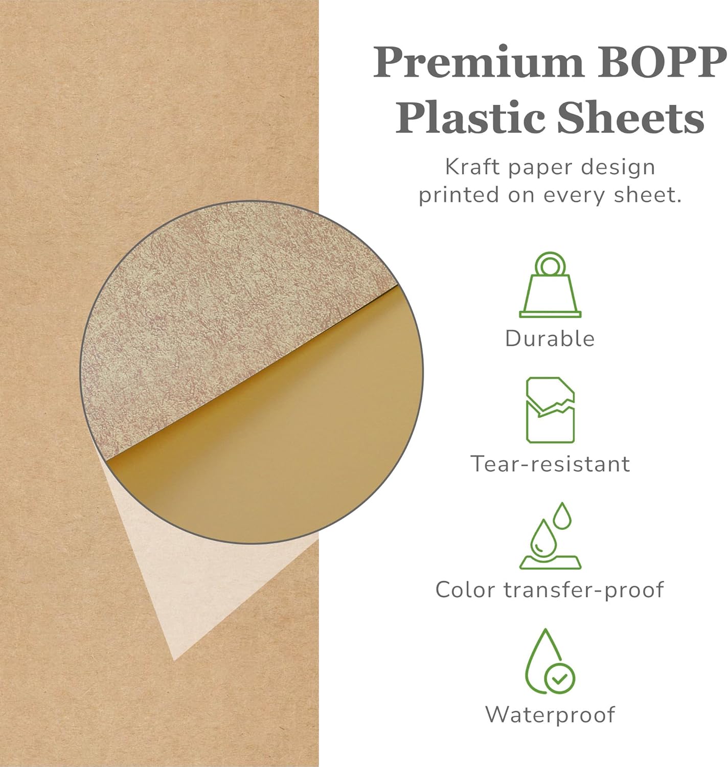 20 Sheets Premium Flower Wrapping Paper | Waterproof Flower Wrapping Paper for Bouquets | Double Sided Floral Bouquet Sheets | DIY Gifts Colorblend Kraft Look โ image 5