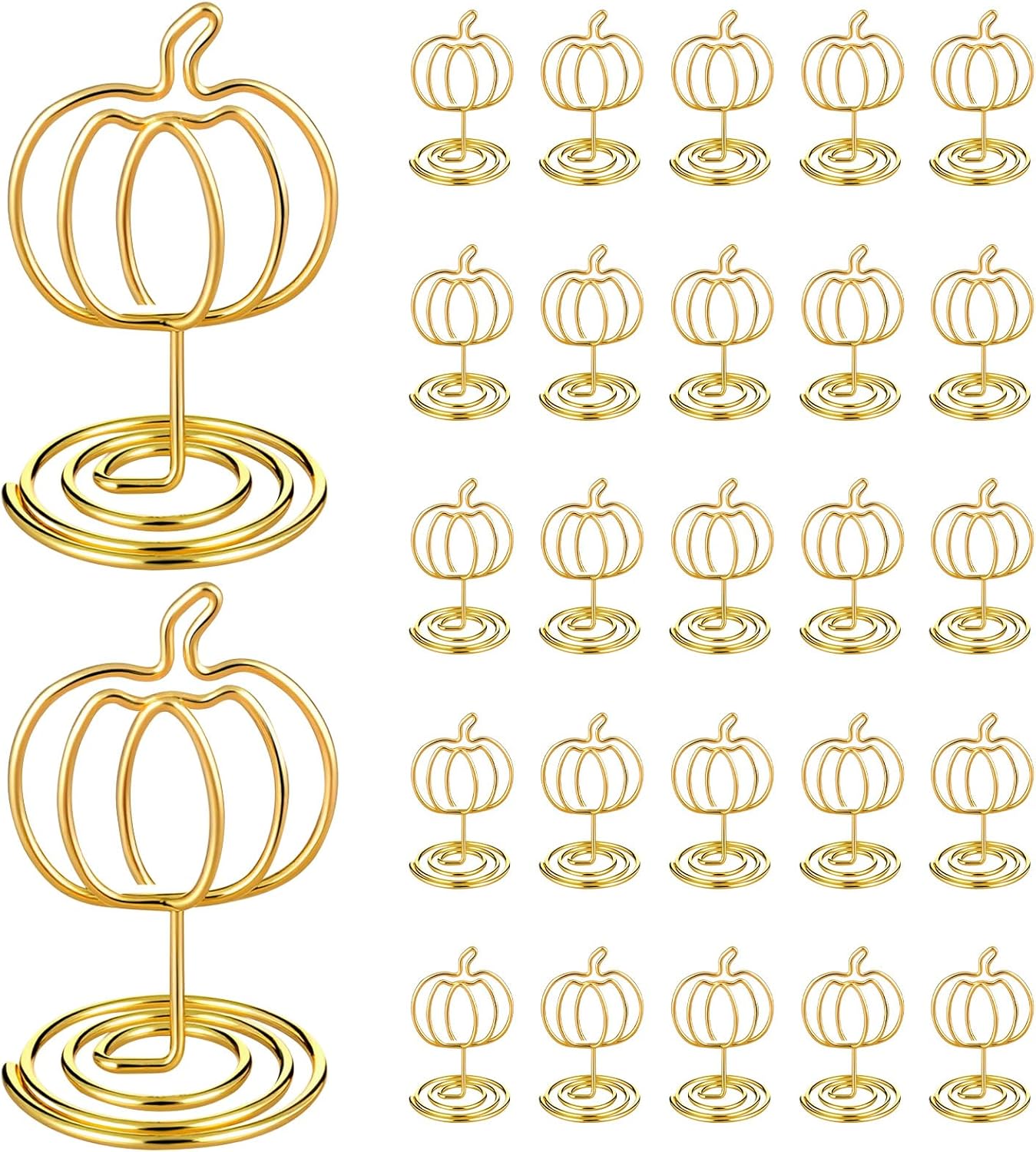 30 Pack Gold Pumpkin Table Decorations 5cm - Autumn Festival Ornaments