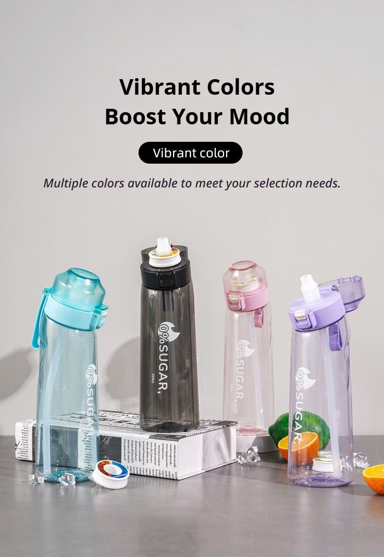 0 Sugar 0 Calorie Scented Water Bottle Blue 7 Rings — image 2