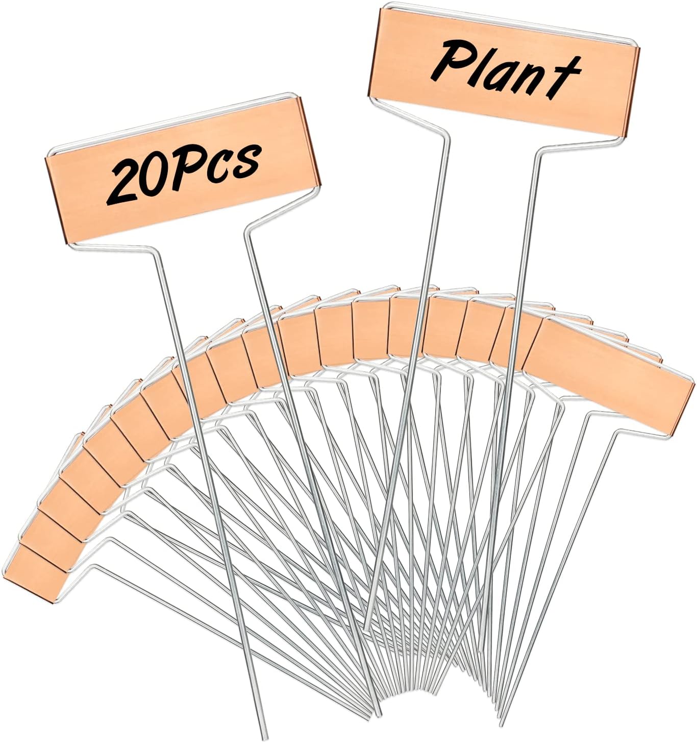 20 Pcs Copper Metal Plant Labels Garden Plant Tags for Plants Herb Seedlings
