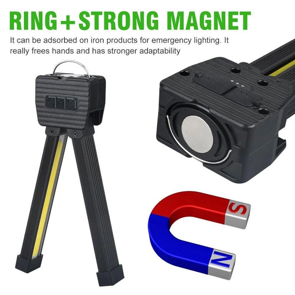 Gym Lamp for Posing,7th Gear Dimming,Portable Magnet LED Flashlight with Hook — image 2