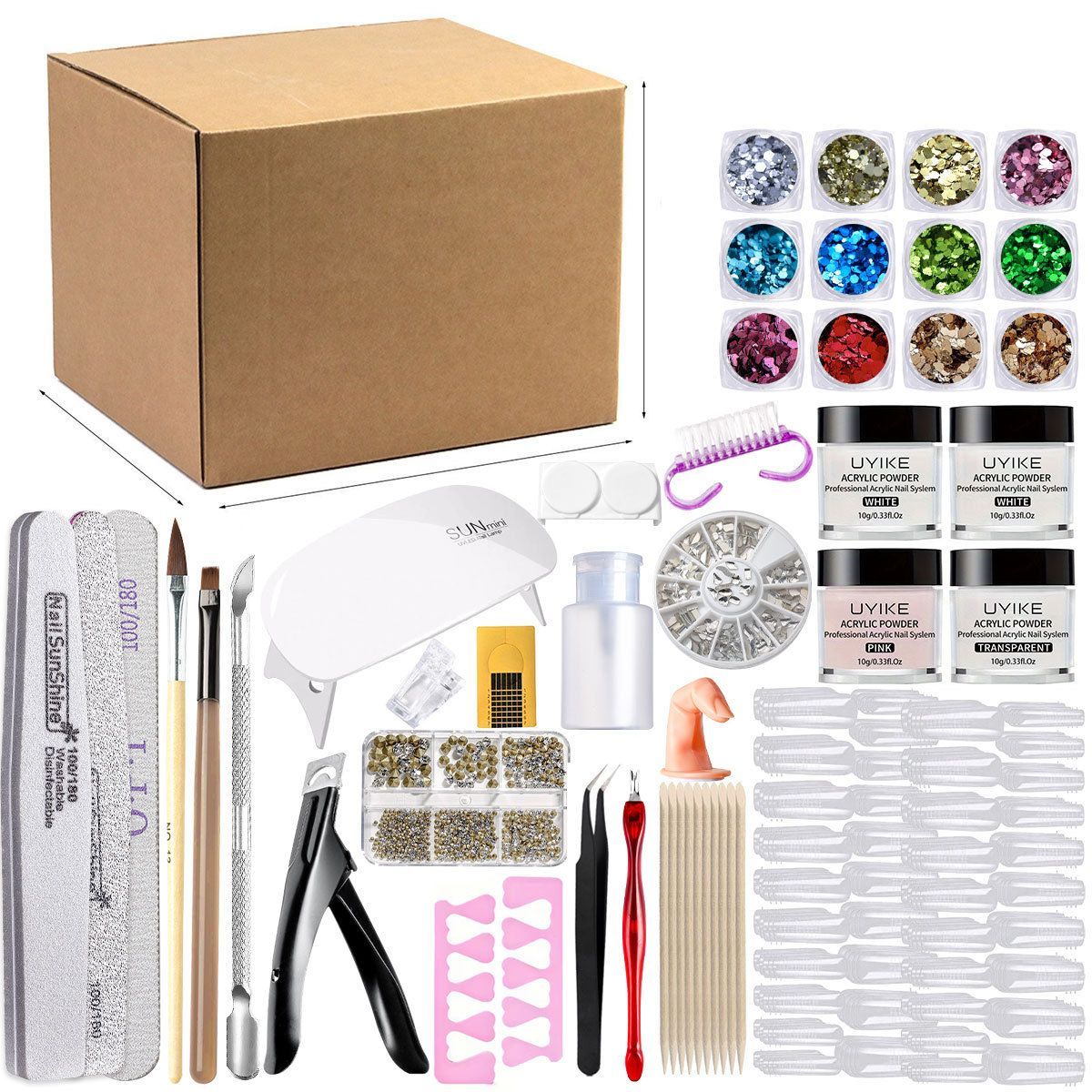 Nail Art Kit Gel Lamp Nail Grinder Nail Polishes Nail Art Tools Nail - Multi - Size Set1 โ image 5