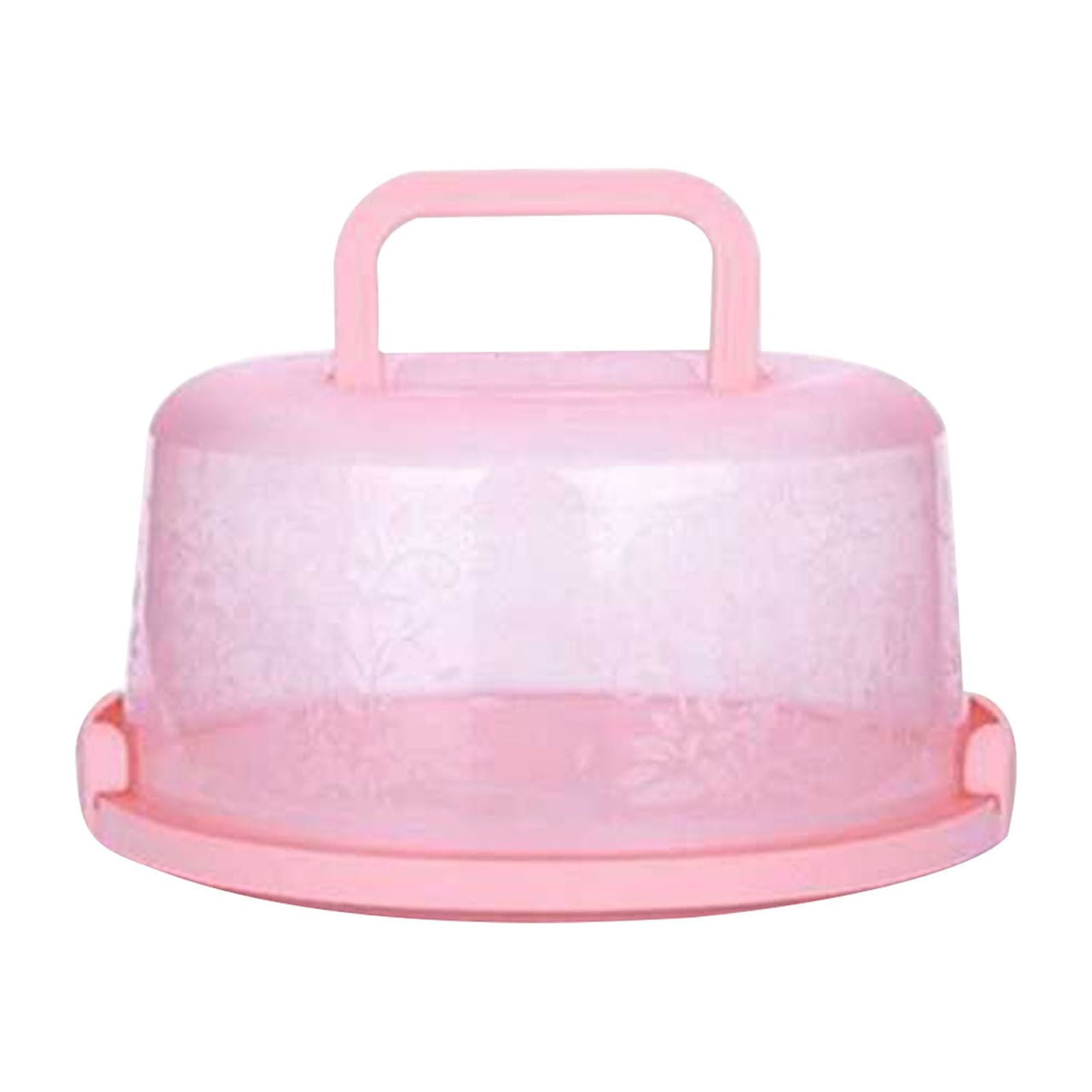 Clearance! Round Cake Carrier Cake Container With Lid And Handles, Large Cupcake Carrier Cake Keeper Sturdy Cupcake Box Cupcake Holder With Two Secure Side โ image 6